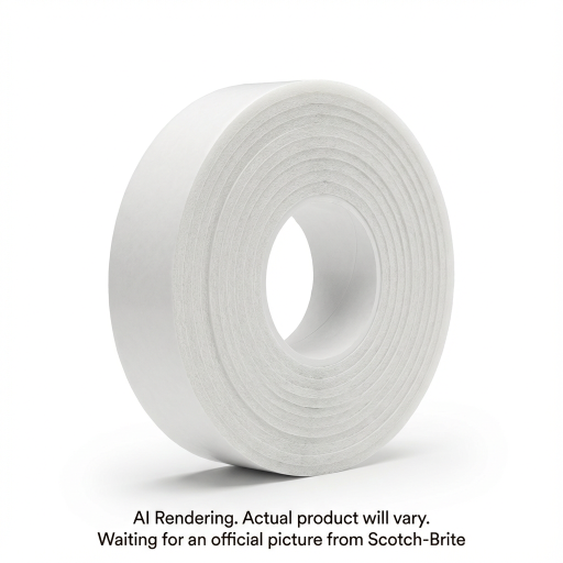 Scotch-Mount? Indoor Double-Sided Mounting Tape 214H-DC-EF, White, 1 in x 55 in (2.54 cm x 1.39 m), 1 Roll/Pack