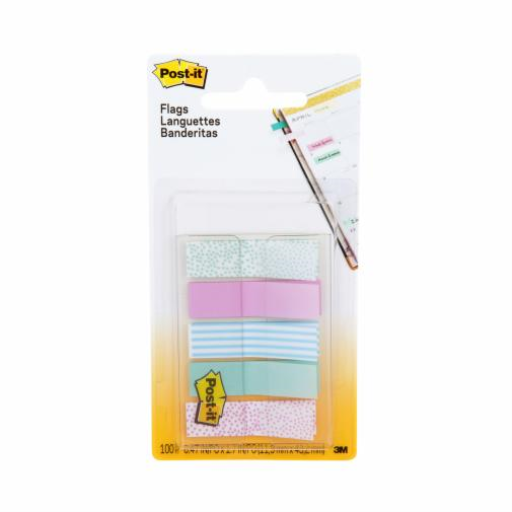 Post-it Flags, Pastl Grdnt, 100/pk