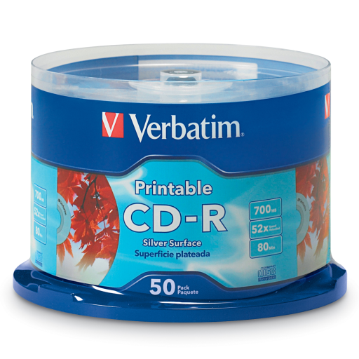 Verbatim CDR 80/700 52X VRB SLV IJ BHUB SB 50PKSP