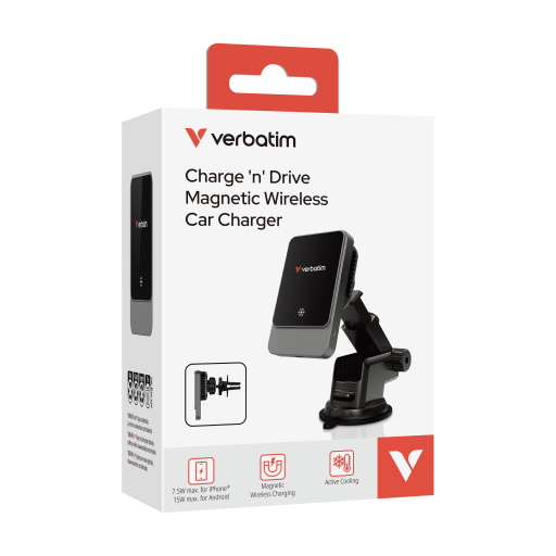 Verbatim Charge 'n' Drive Magnetic Wireless Car Charger CND-03