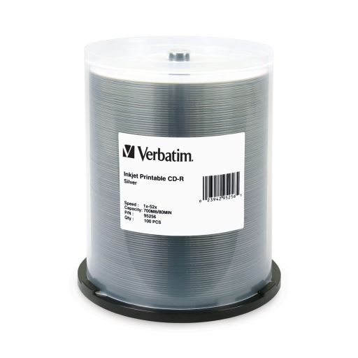 Verbatim CDR 80M 52X VBTM SILVER IJ 100PK