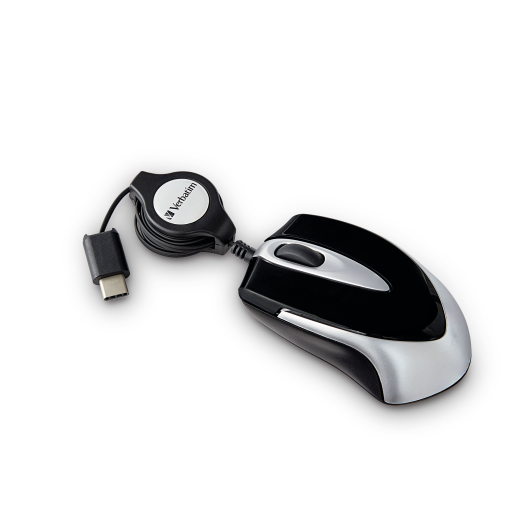 Verbatim USB-C# Mini Optical Travel Mouse - Black