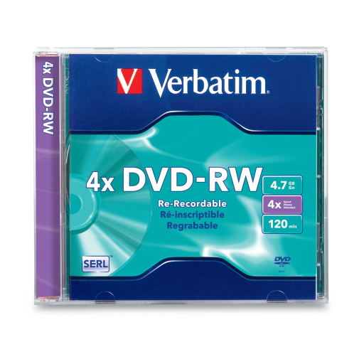 Verbatim DVD-RW 4.7G 4X VRB 1SC SERL-OPP