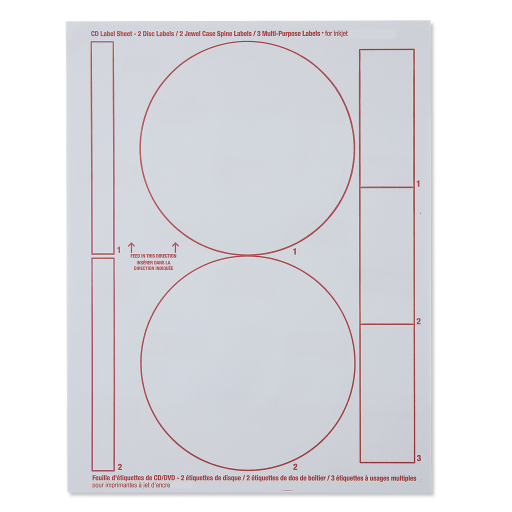 Verbatim Vrb Disc Labels Matte White 100 Labels/2