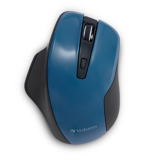 Verbatim Silent Ergo Wrls Blue LED Mouse-drk teal