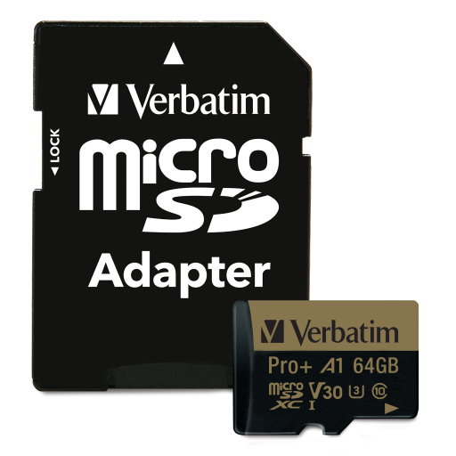 Verbatim 64GB Pro+ microSDXC UHS-I U3 V30 A1