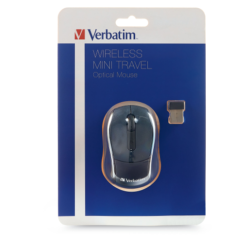 Verbatim Wireless Mini Travel Mouse (Graph) 6 ea