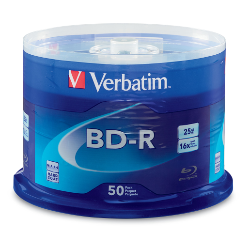 Verbatim BDR 25G 16X VRB WHT HUB HC 50PK SP