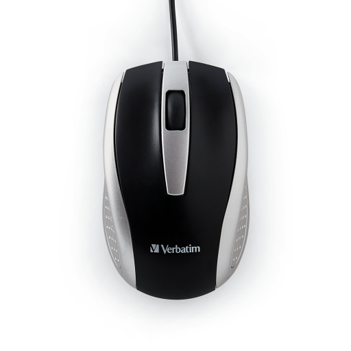 Verbatim Wired Optical Bravo Mouse - Silver