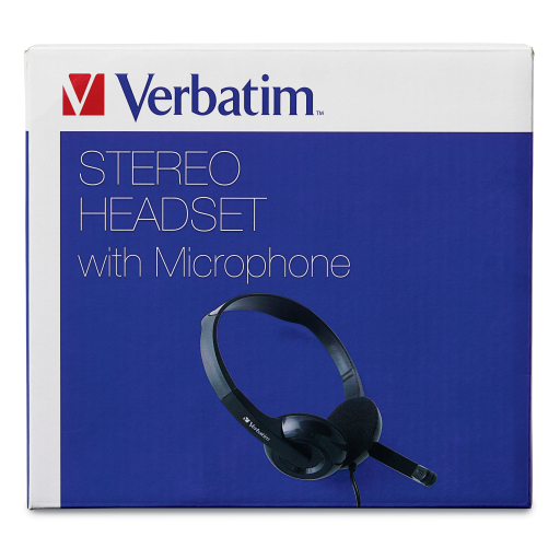 Verbatim Stereo headset with microphone