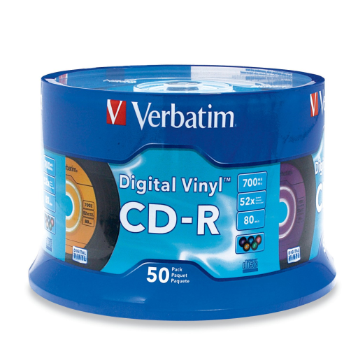 Verbatim CDR 80/700 52X VRB DV COLOR 50PK SP