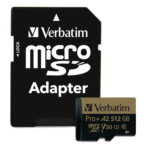 Verbatim 512GB Pro+666X microSDXC UHS-I U3 V30 A2