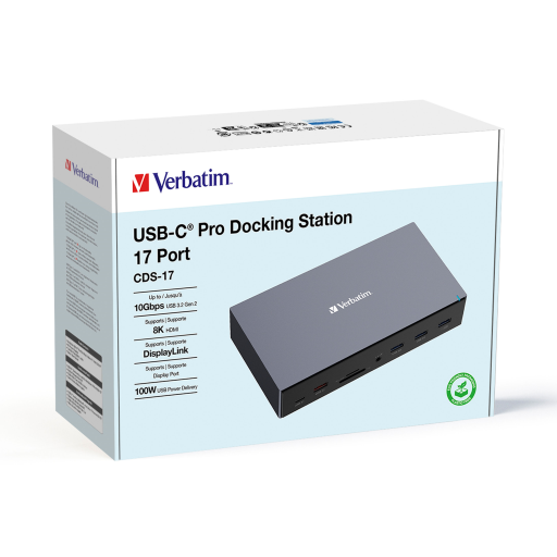 Verbatim CDS-02 USB-C Docking Station 17-in-1