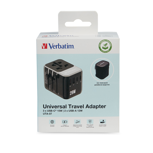 Verbatim UNIVERSAL TRAVEL ADAPTER UTA-07