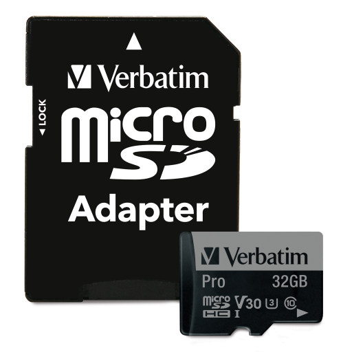 Verbatim 32GB Pro 600X microSDHC UHS1 V30U3 Cls10