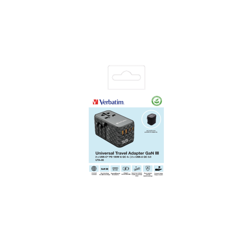 Verbatim UNIVERSAL TRAVEL ADAPTER UTA-06