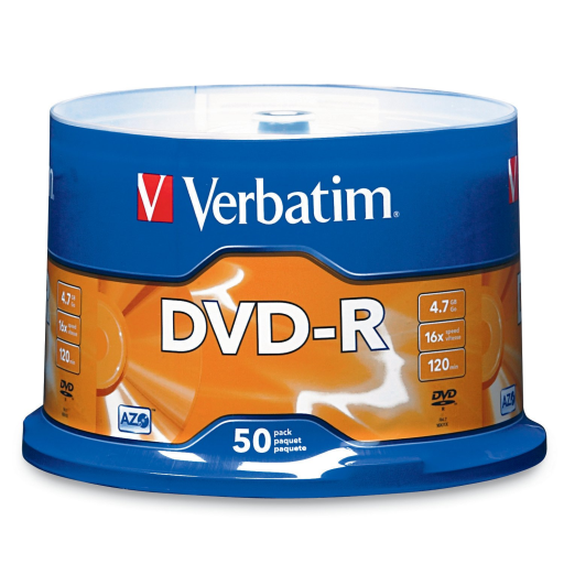 Verbatim DVD-R 4.7G 16X VRB AZO 50PK SP