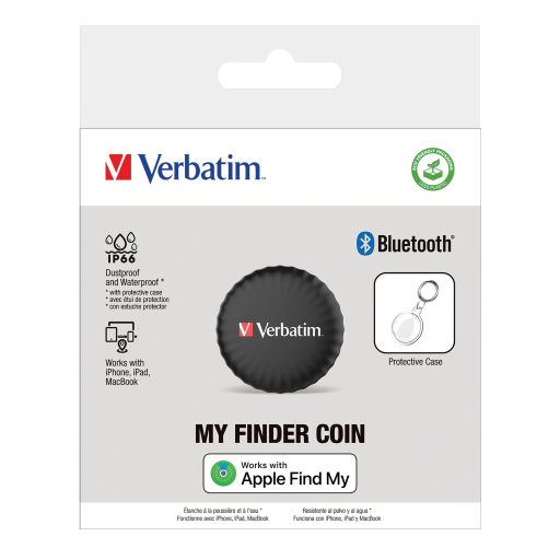 Verbatim My Finder Bluetooth Coin 1pk Blk