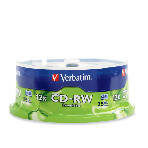 Verbatim CDRW 80/700 12X VRB 25PK SP SERL
