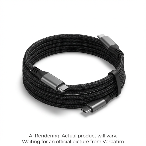 Verbatim Sync & Charge USB C to USB C 60W Magnetic 120 cm - Black