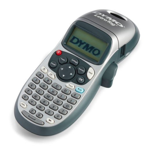 DYMO Label Maker LetraTag 100H Handheld Label Maker, Easy-to-Use, 13 Character LCD Screen, Great for Home & Office Organization, Grey