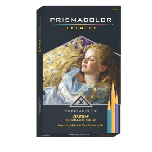 Prismacolor Premier Verithin Coloured Pencils, Assorted Colours, 36 Count