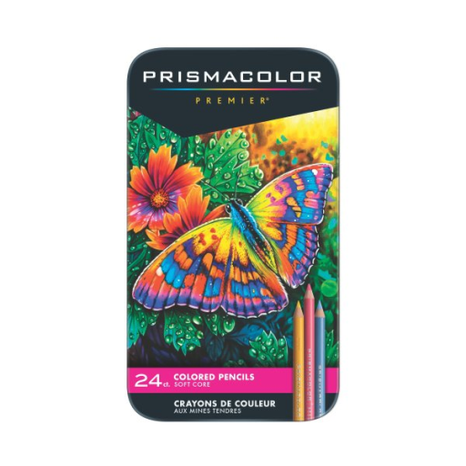 Prismacolor Premier Coloured Pencils, Soft Core, 24 Pack