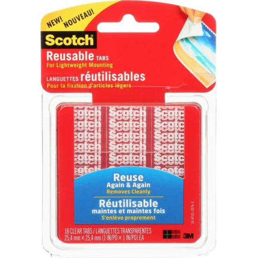 Restickable Mounting Squares
