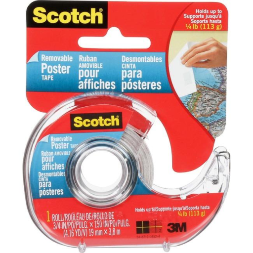 Removable Poster Tape Roll