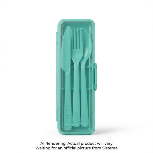 Sistema Cutlery To Go, Travel Cutlery Set with Knife, Fork & Spoon