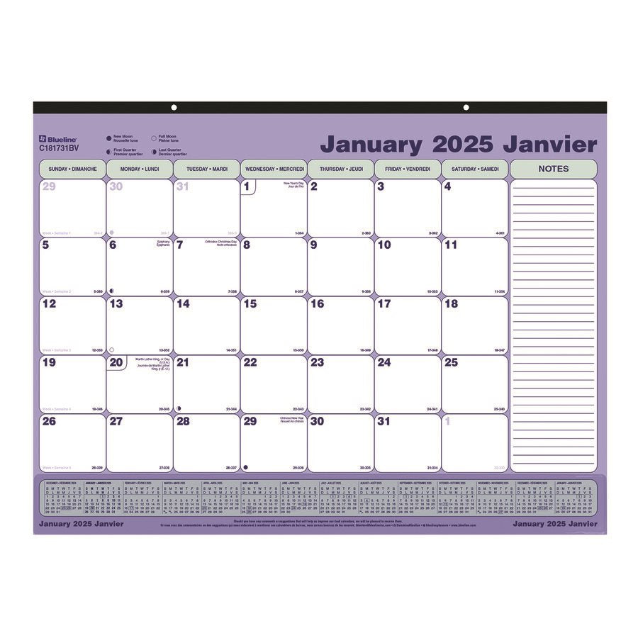 Monthly Desk Pad Calendar (2025)