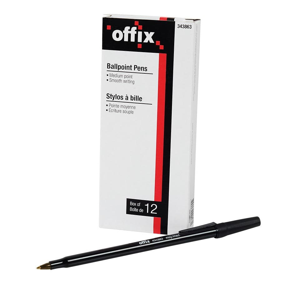 Offix® Ballpoint Pens (Box of 12)