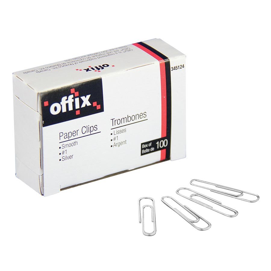 Offix® Paper Clips (Box of 100)