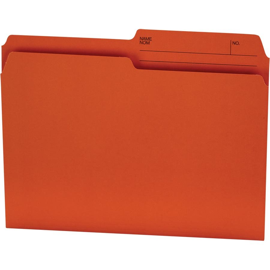 Offix® Reversible Coloured File Folders Letter size