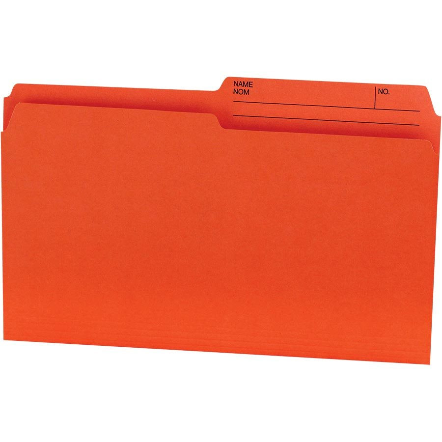 Offix® Reversible Coloured File Folders Legal size