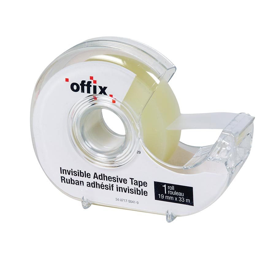 Offix® Transparent Adhesive Tape Dispenser 19mm x 32.9m