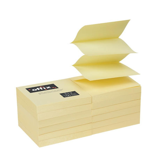 Offix® Self-Adhesive Pop-Up Notes (12Pk)