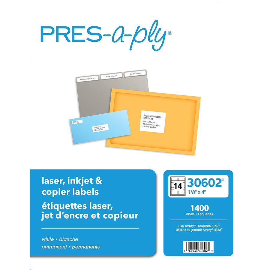 Labels Compatible Laser, Inkjet, Copiers