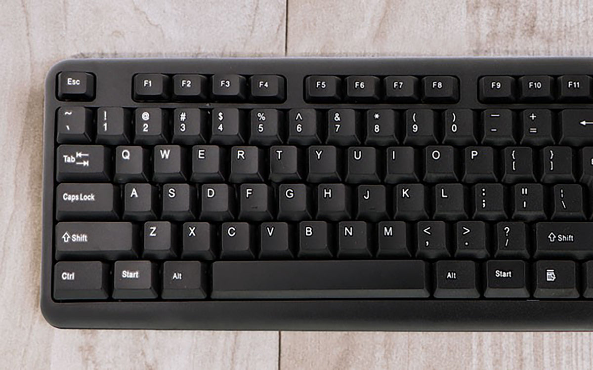 Xtech Keyboard Wired USB 104 Keys Black Win & Mac – Black