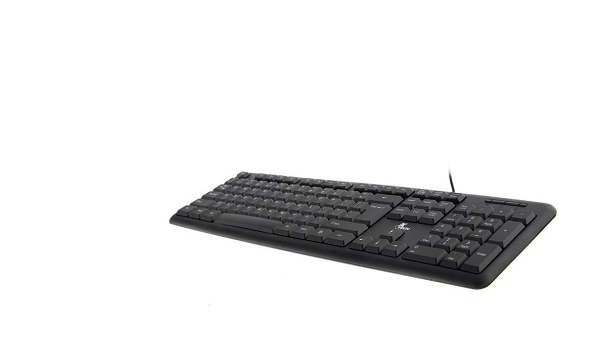Xtech Keyboard Wired USB 104 Keys Black Win & Mac – Black