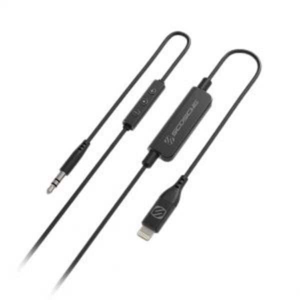 Scosche Adapter Lightning Mfi To 3.5mm With Inline Mic And Remote Control 4ft