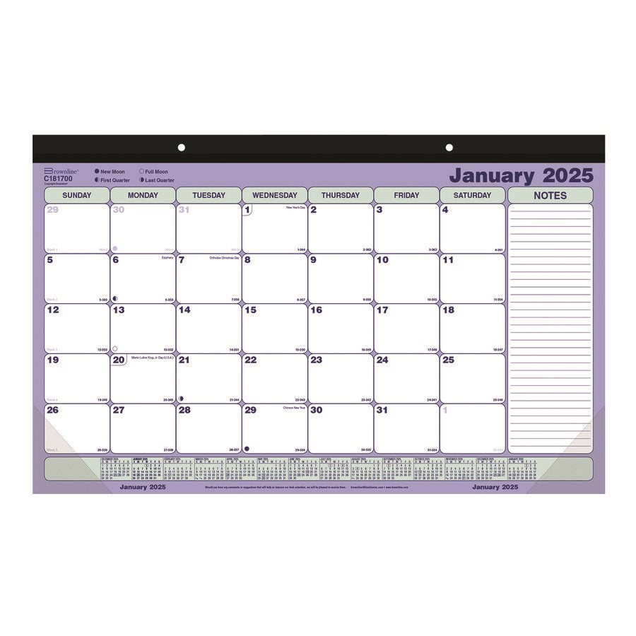 Monthly Desk Pad Calendar (2025)