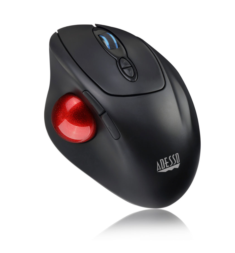 Adesso Trackball Mouse Wireless Ergonomic iMouse T30 7 Buttons Program ...