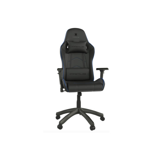 Primus Gaming Chair Thronos 200S Premium Racing Ergonomic Backrest Headrest Lumbar,Tilt 90º -135º,Max Weight 309Lbs Wider Seat Base 4D Armrests - Black & Blue