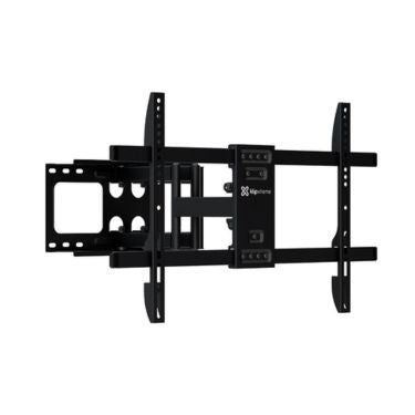Klipxtreme Tv Mount Full Motion 32 – 90in Flat Or Curved Tv Max 132lbs Tilt & Swivel Built In Leveler Dual Arms Heavy Gauge Steel – Black
