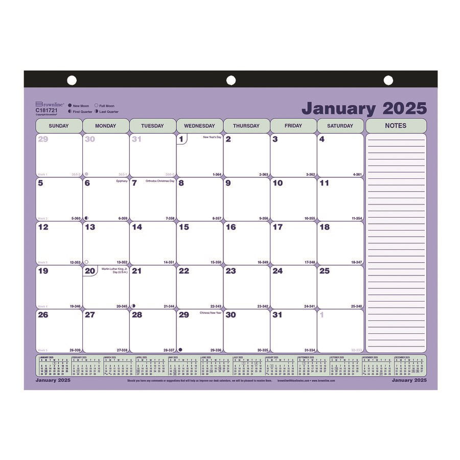 Monthly Desk Pad Calendar (2025)