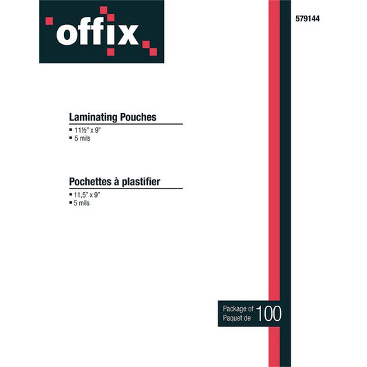 Offix® Laminating Pouches 5mil (100)