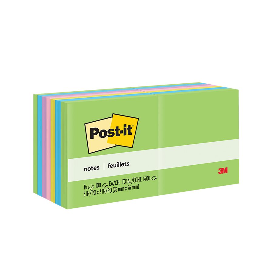 Post-it® Self-Adhesive Notes - Plain - 3 x 3 (14)