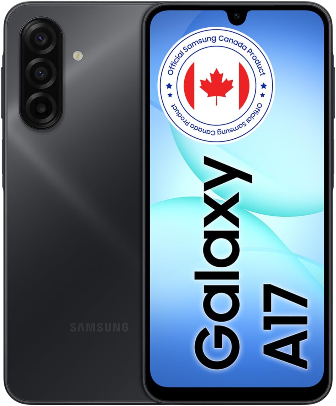 Samsung Galaxy A17 5G, 6.7" AMOLED Screen, 128GB, Black, 25W Fast Charging, Android Unlocked Smartphone