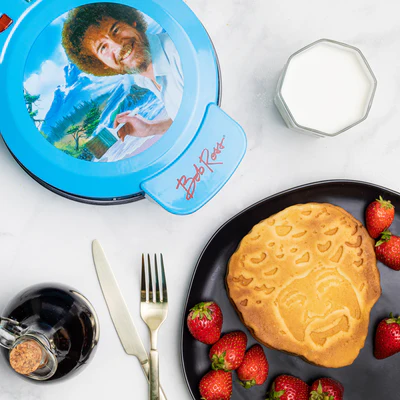 Waffle Maker Bob Ross